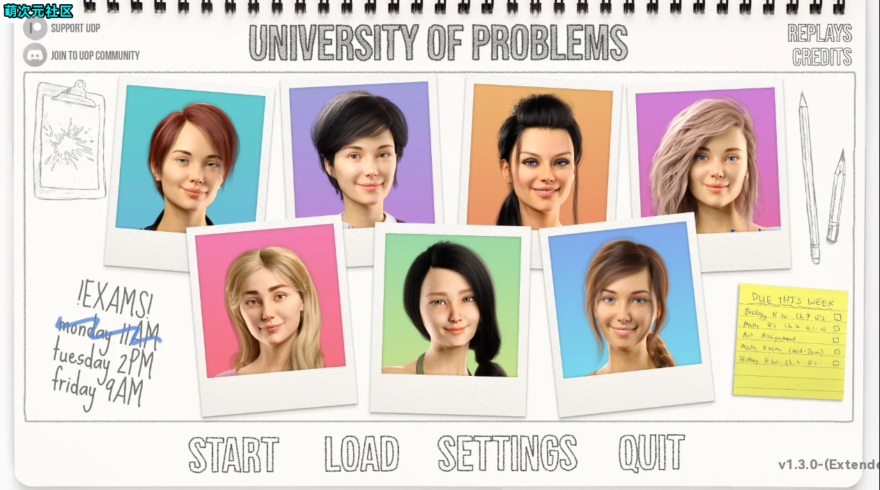 图片[1]-【欧美SLG/汉化/动态】学院情缘 问题大学University of Problems v1.3.5 Basic 汉化版【PC+安卓/3.9G】-年糕数码